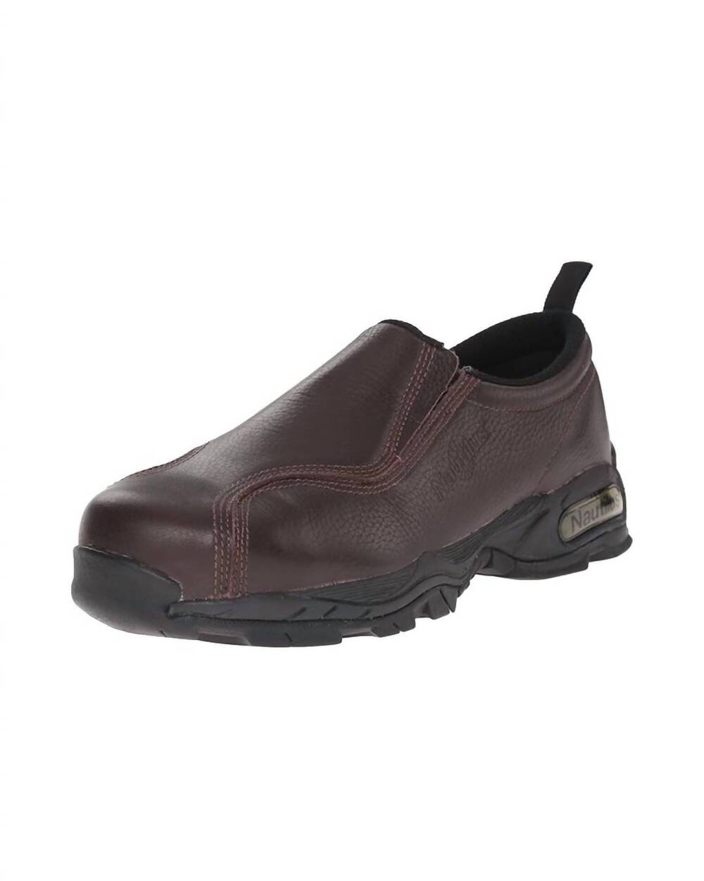 NEW NAUTILUS men's steel-toe work shoes in brown